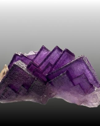 FLUORIT XX, CALCIT XX, HÖHLE IM GESTEIN, ILLINOIS, USA